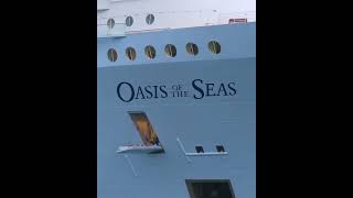 "Epic Voyage: The Oasis of the Seas conquers the horizon from Port Everglades".