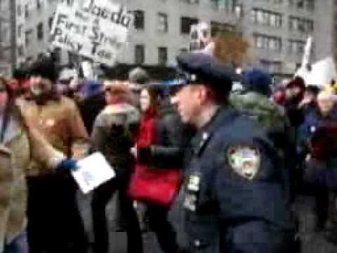 Feb. 15, 2003 - Anti-War Protest - Hero NYPD assaults a girl