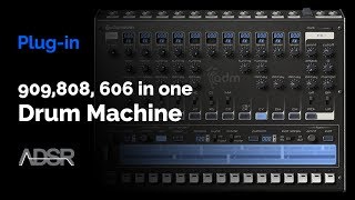 Video thumbnail for Audiorealism Drum Machine - Product Showcase - 3 classic drum machines (808,909 and 606) in one by ADSR Music Production Tutorials