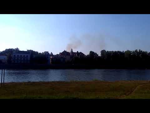 VIDEO: Požiar budovy bývalého hotela Slovan v Piešťanoch