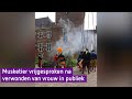 Musketier vrijgesproken naar verwonden van vrouw in publiek