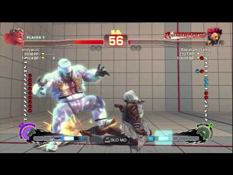 andywuzc [Hakan] Vs Bakakami-sama [Akuma] SSF4 AE Online Ranked Matches - PSN