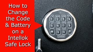 How to Change Intellok safe locks Code & Battery