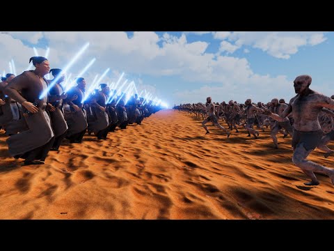 10.000 JEDIES  VS 1.000.000 ZOMBIES - ULTIMATE EPIC BATTLE SIMULATOR 2 - UEBS 2