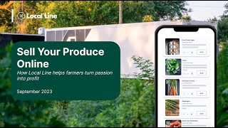 Sell Your Produce Online with Local Line!