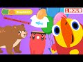 Toddler Learning Video Learning First New Words With Larry Surprise Eggs 1 Hour Fun Learning