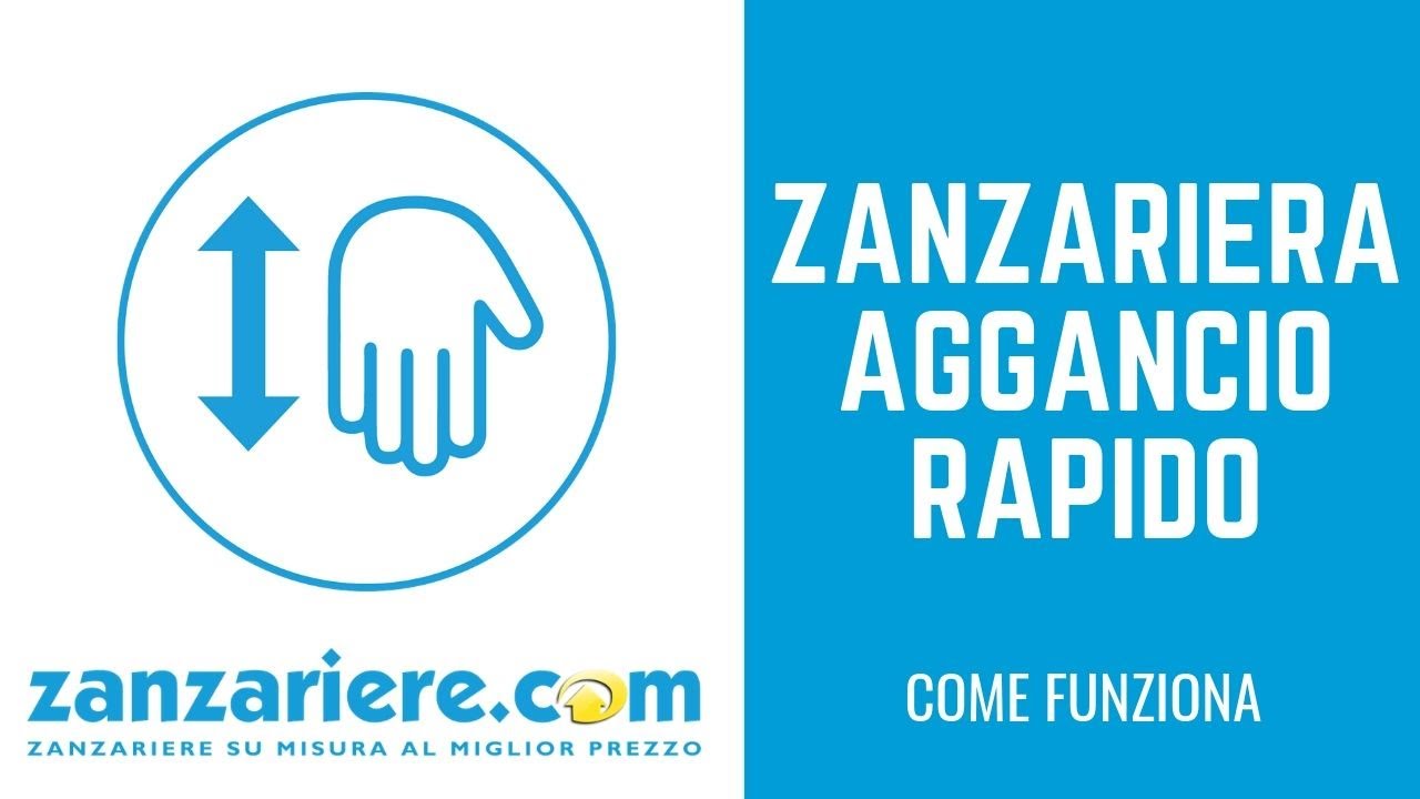 Sistema di aggancio e sgancio rapido per Zanzariere