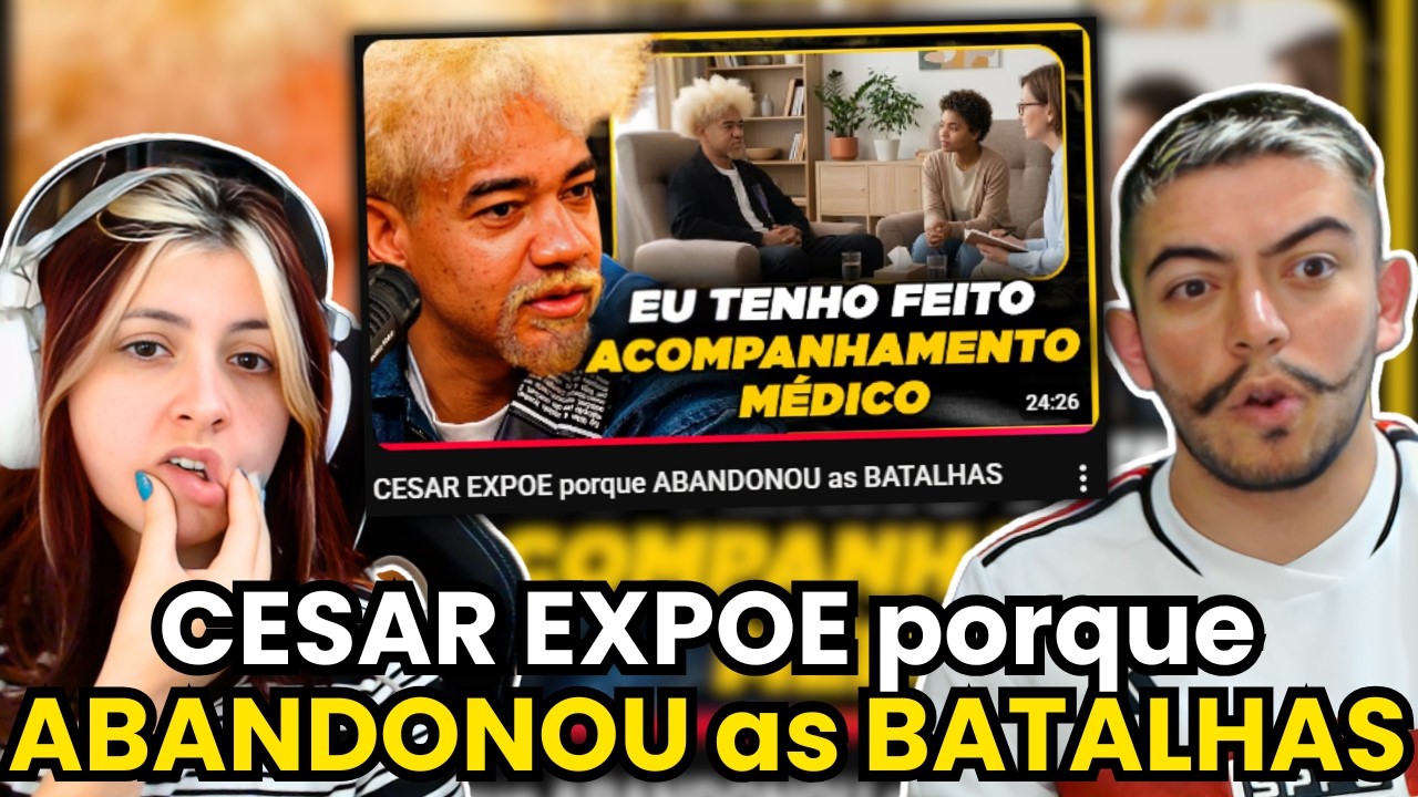 CESAR EXPOE porque ABANDONOU as BATALHAS | REACT
