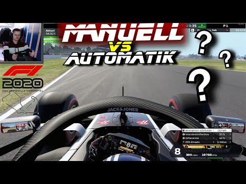 WIE SCHNELL ist das GETRIEBE auf AUTOMATIK? | F1 2020 Fahrhilfen Vergleich Manuell vs Automatik #01