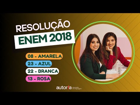 Enem 2018 - Authorship Language - Question 08 | Languages, yellow test