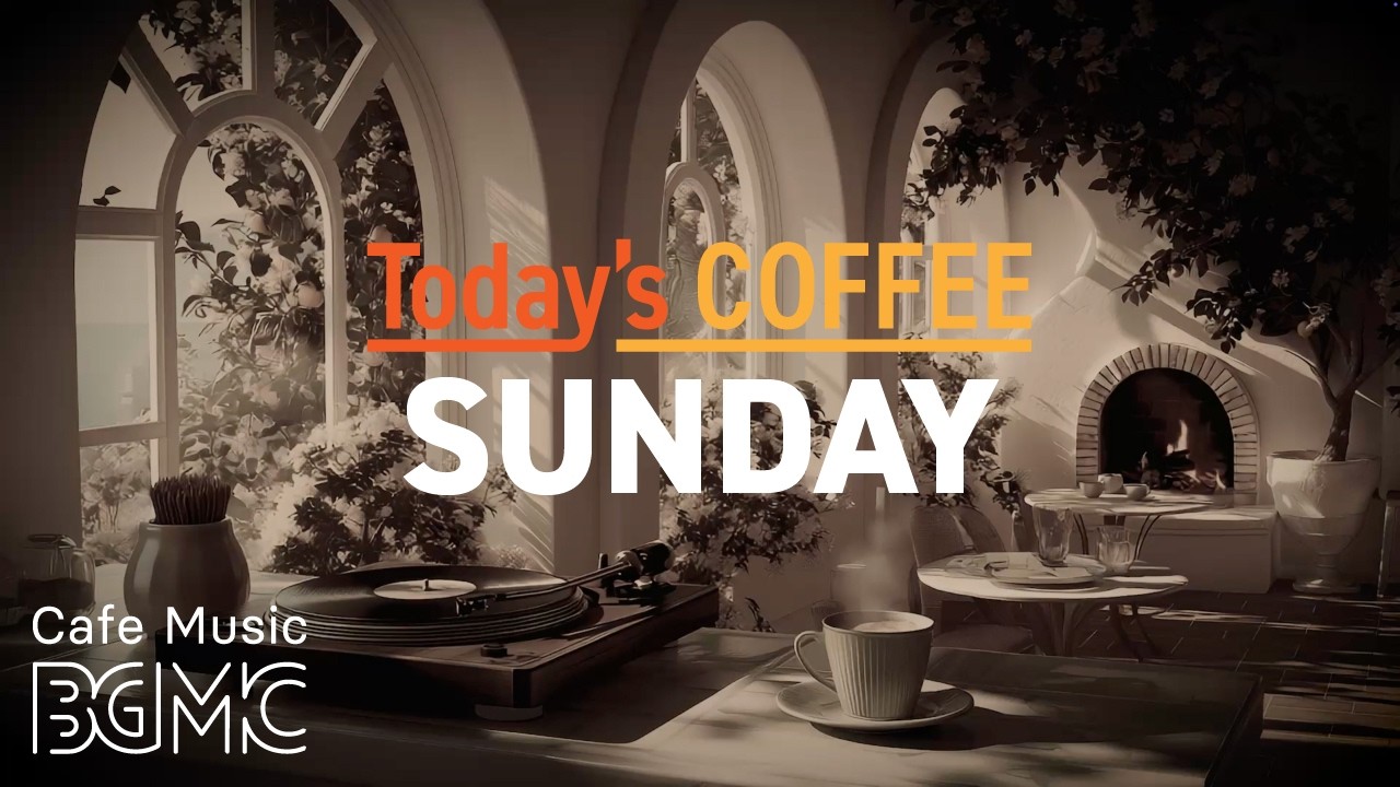 Today's COFFEE SUNDAY: Slow Jazz Cafe Music ☕ Relaxing Smooth Piano for Rest & Peace