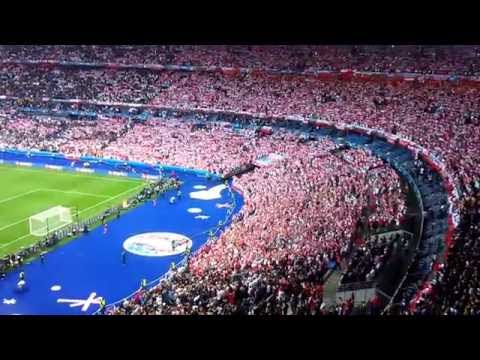 Polska Niemcy Euro 2016 - Hymn Narodowy .