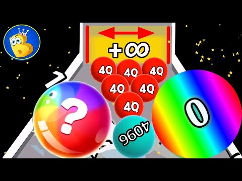🏀Ball run infinity vs man runner 2048 Max Level 9999 2048 Balls Gameplay Walkthrough Android, iOS