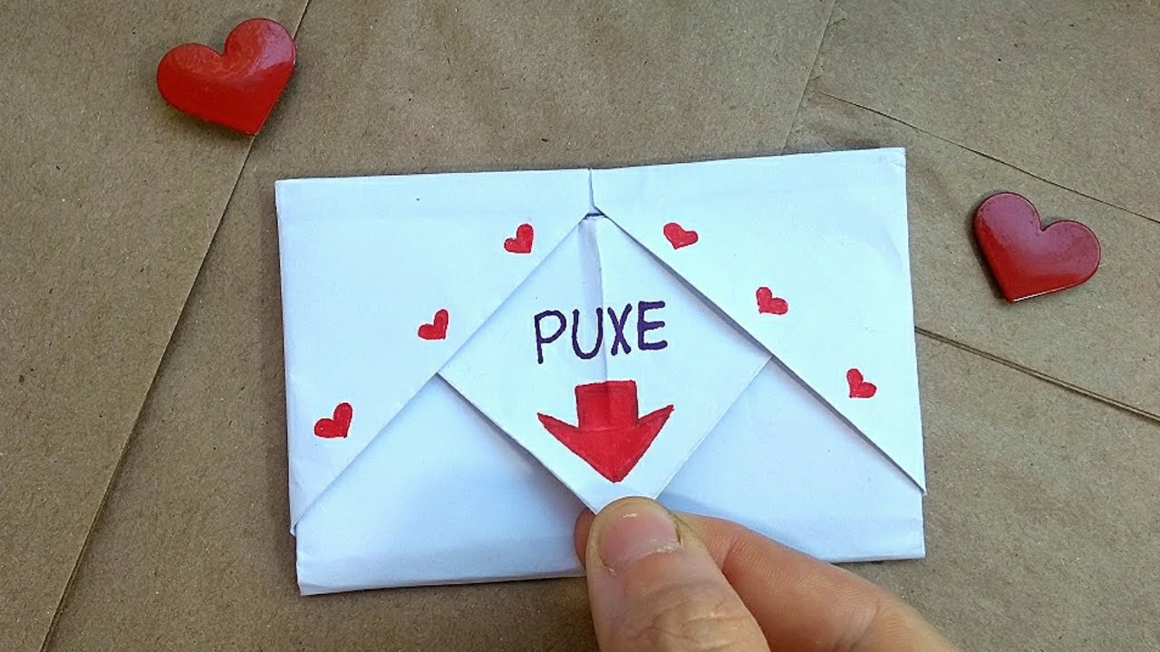 Watch Now Cartão Surpresa para o DIA dos NAMORADOS/Super fácil /Origami Cartão Surpresa para o DIA dos NAMORADOS/Super fácil /Origami