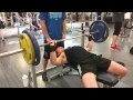 Benchpress setup in slow motion and reps in slow motion