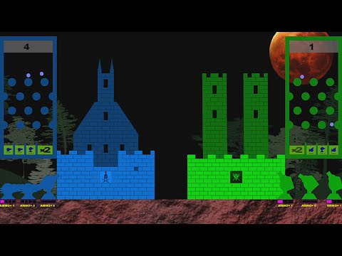 Castle Destruction Marble Race in ALgodoo ☆ The War Day #119 120