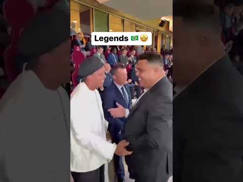 🇧🇷🐐 Ronaldinho and Ronaldo together at the World Cup #brazil #football #worldcup