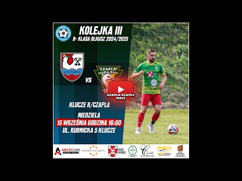 Przemsza II Klucze vs LKS Czapla Czaple Małe 4-0 B- klasa Olkusz sezon 2024/2025 (15.09.2024)