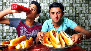 تحدي النقانق الدجاج