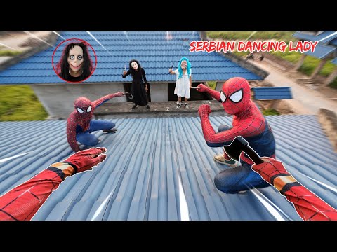 The Challenge Between Serbian Dancing Lady and Team Spider-Man | Who Is The Strongest? (Action POV)