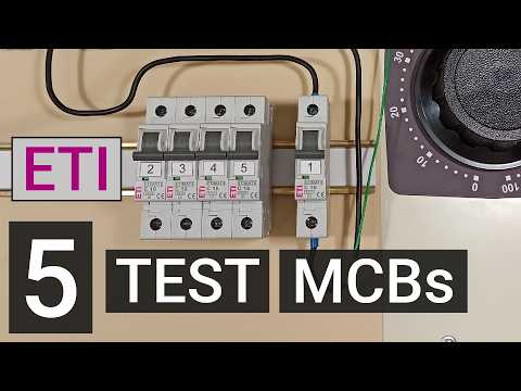 Tripping Time 5 MCBs. Test ETI Etimat 16A 1,45*In