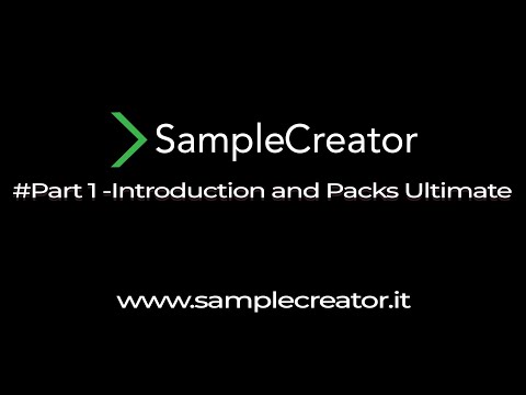 Demo Sample Creator - Cherubini(Roma)   #Part 1  Introduction and Packs of Ultimate