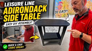 Leisure Line Adirondack Side Table Assembly (Easy DIY + Tools We Use)