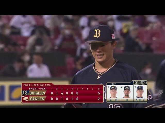 【6回裏】バファローズ・山本 交流戦の勢いそのままに6回2失点の好投!! 2021/6/18 E-B