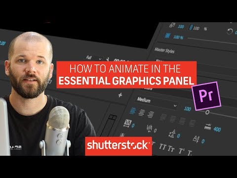 How to Animate in the Essential Graphics Panel | Video Editing Tutorials