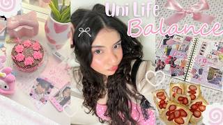 finding balance as a uni student 🍓 new hobbies, hitting 5 k subs, routines