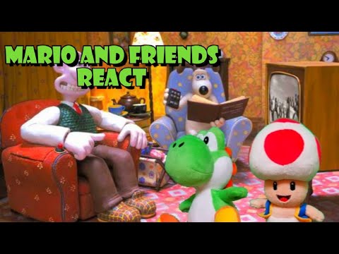 Mario and Friends React to Wallace and Gromit Cracking Contraptions - The Tellyscope