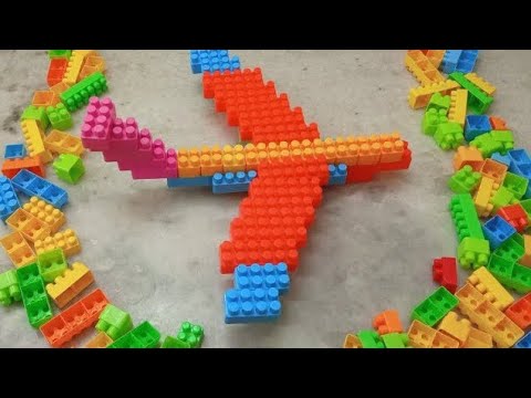 Satisfying DIY aeroplane/ASMR Building Blocks/ relaxation #asmr#asmrsounds#buildingblocks