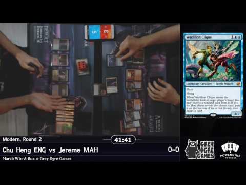 March Win a Box Modern Round 2 - 4C Death's Shadow vs Jeskai Tempo