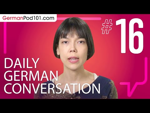 learn about verb conjugation in a formal conversation in German Daily German Conversations 01