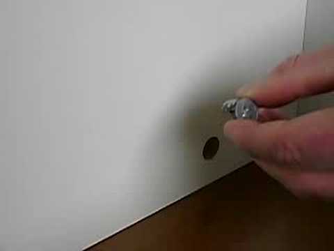 Montagem de Móveis utilizando o Tambor (Castanha) do Minifix