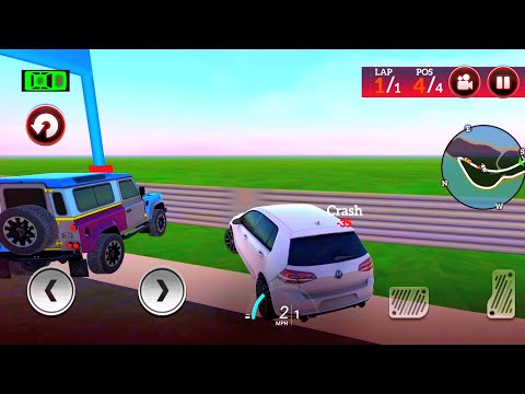 Drive For Speed : Simulator 2022 Car Driving - Unlocked : White Sports Car - Android Gameplay #10