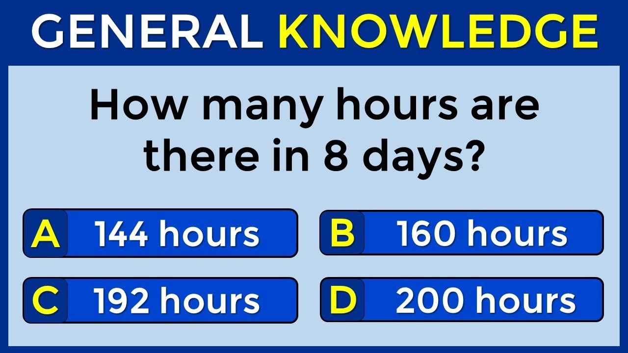 How Good Is Your General Knowledge? Take This 30-question Quiz To Find Out! #challenge 69