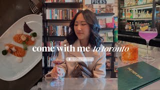 TRAVEL EDIT: exploring toronto for the first time + dine with me at a michelin star restaurant! ⭐️