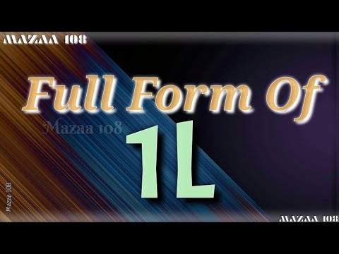 Full Form of 1L | 1L full form | full form 1L | 1L means | 1L Stands for | 1L फुल फॉर्म | #Mazaa108