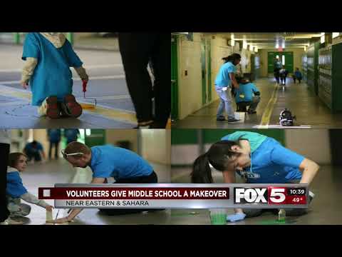 KVVU Channel 5 Giving Event at KO Knudson Middle School