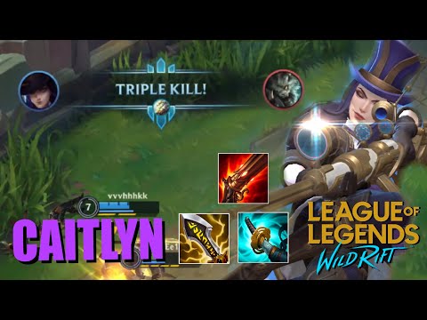 ARMOR BREAKER! CAITLYN IN TRIPLE KILL!! | WILD RIFT