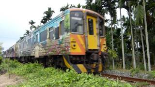 preview picture of video 'Jiji Line, Taiwan - DRC1000 Rail Diesel Car [DRC1000型集集線彩繪列車]'