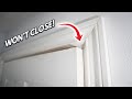 How To Fix A Sagging And Rubbing Door That Won T Close 5 Tips Tricks That Works DIY Tutorial