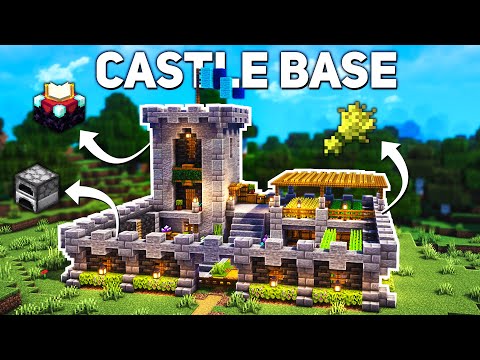 Minecraft: Castle Survival Base Tutorial (how to build)