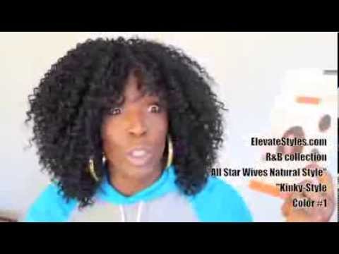 RnB Collection Synthetic All Star Wive Collection 100% Ruman Hair Kinky Style Wig