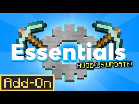 ESSENTIALS 1.5 ADDON: The BEST Utilities Addon for Minecraft Bedrock Survival