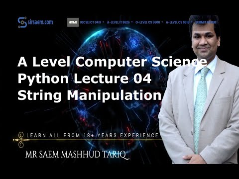 A Level Computer Science Python String Manipulation
