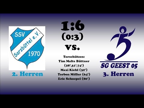 Highlights SSV Sarzbüttel II vs. SG Geest 05 III - 09.04.2016
