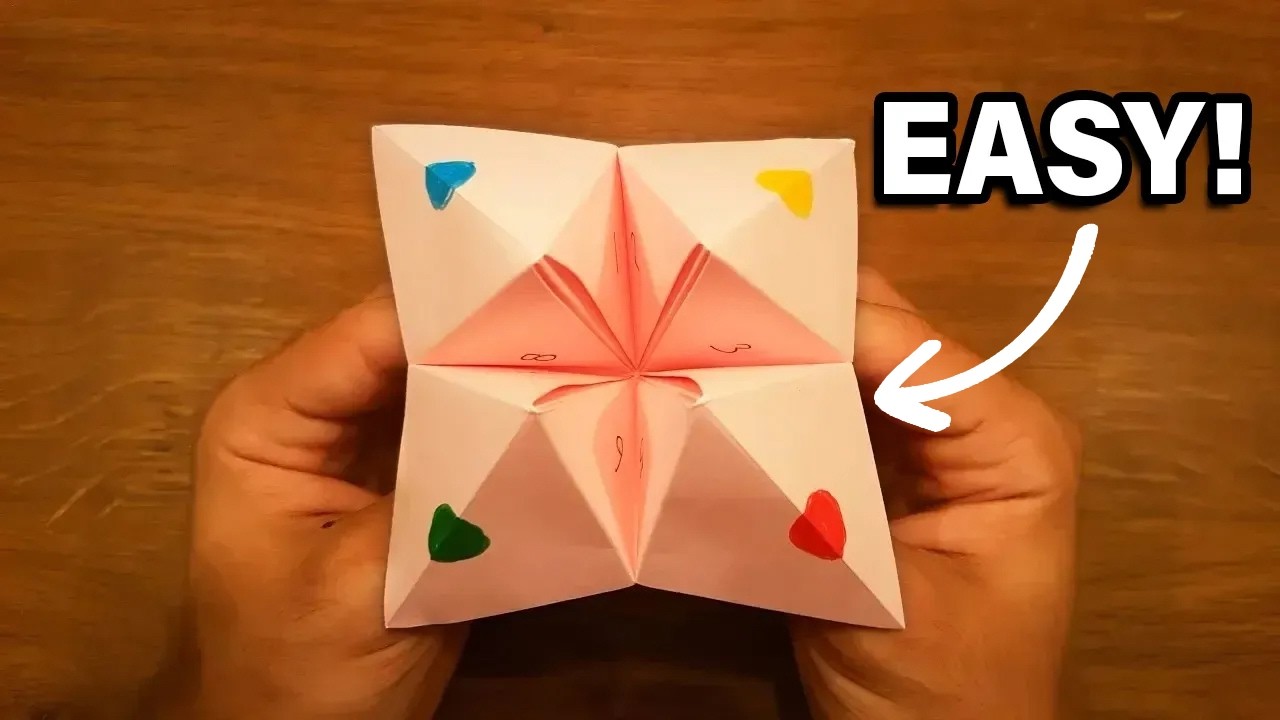 How To Make a Paper Fortune Teller - EASY Origami