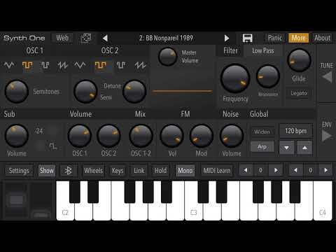 Testing Synth One cool sounds